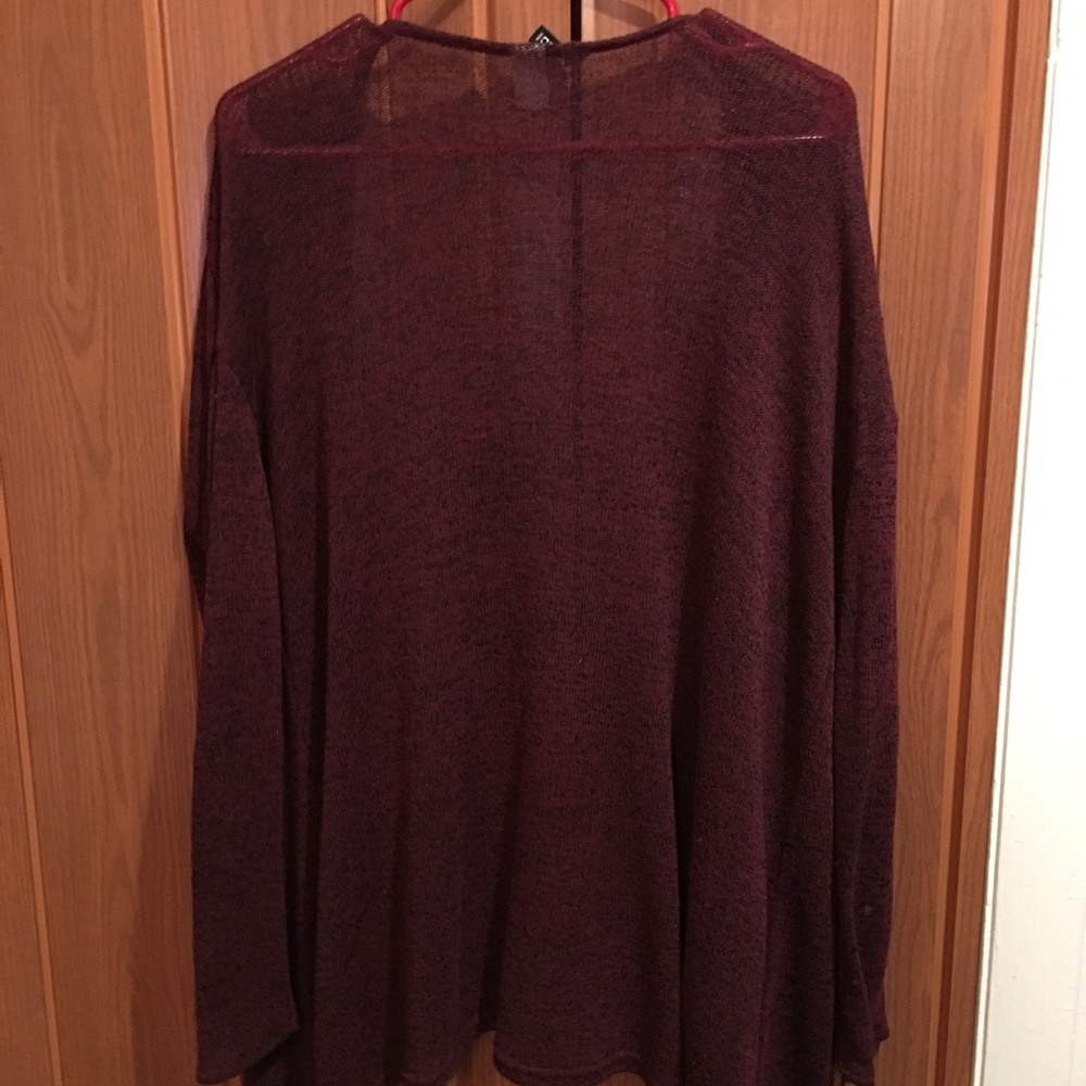 Long sleeve burgundy sweater